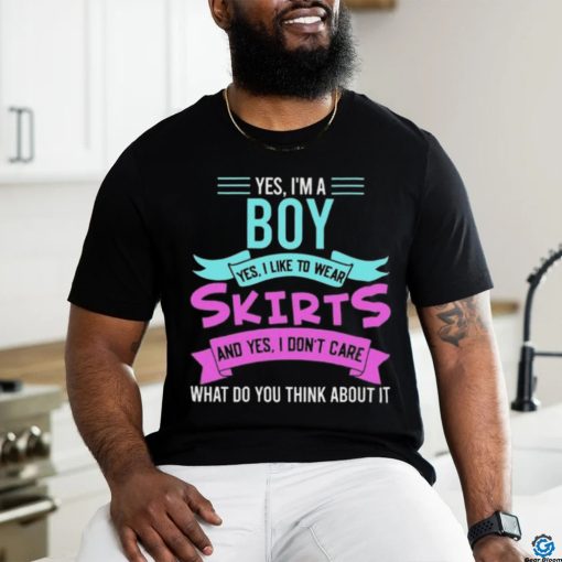 Yes, I’m A Boy Yes, I Like Wear Skirts Femboy Anime Japanese T shirt