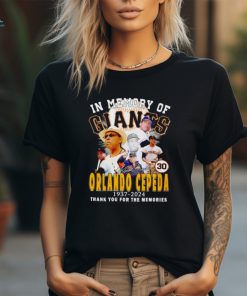 rlando Cepeda San Francisco Giants 1937 2024 signature shirt