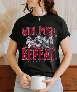 win pose repeat shirt