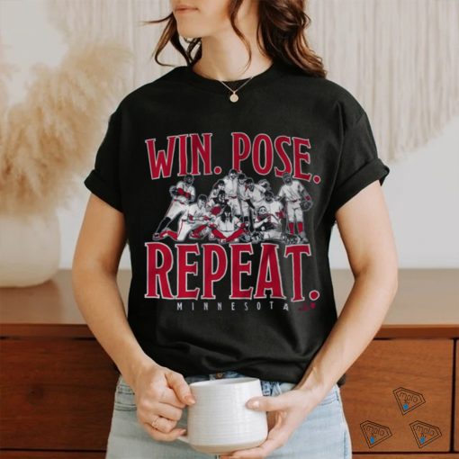 win pose repeat shirt