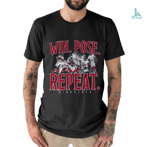 win pose repeat shirt