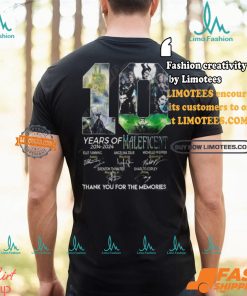 10 Years Of 2014 2024 Maleficent Thank You For The Memories T Shirt