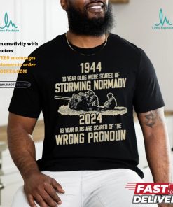 1994 18 Year Olds Were Scared Of Storming Normandy 2024 Wrong Pronoun Shirt