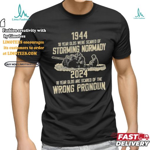 1994 18 Year Olds Were Scared Of Storming Normandy 2024 Wrong Pronoun Shirt