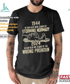 1994 18 Year Olds Were Scared Of Storming Normandy 2024 Wrong Pronoun Shirt