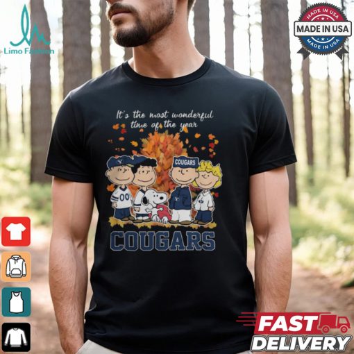 2024 BYU Cougars x Peanuts Snoopy Is The Most Wonderful Time Of The Year Shirt