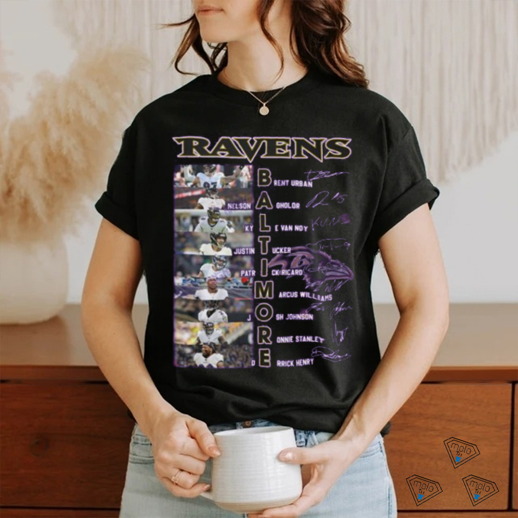 2024 Baltimore Ravens Team Signature Unisex T Shirt 2024 Baltimore Ravens Team Signature Unisex T Shirt