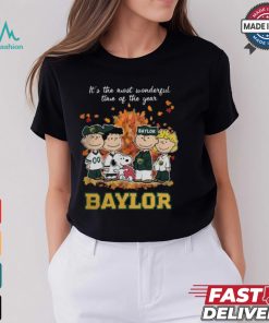 2024 Baylor Bears x Peanuts Snoopy Is The Most Wonderful Time Of The Year Shirt