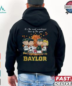 2024 Baylor Bears x Peanuts Snoopy Is The Most Wonderful Time Of The Year Shirt