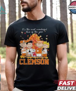 2024 Clemson Tigers x Peanuts Snoopy Is The Most Wonderful Time Of The Year Shirt