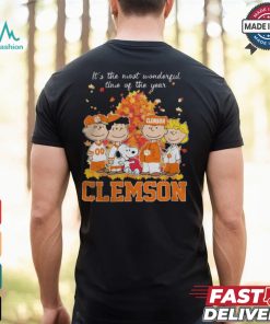 2024 Clemson Tigers x Peanuts Snoopy Is The Most Wonderful Time Of The Year Shirt