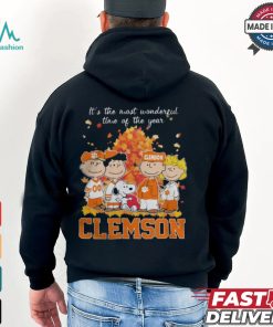 2024 Clemson Tigers x Peanuts Snoopy Is The Most Wonderful Time Of The Year Shirt