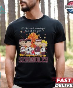 2024 Florida State Seminoles x Peanuts Snoopy Is The Most Wonderful Time Of The Year Shirt