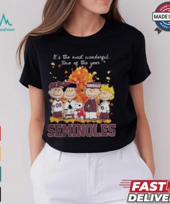 2024 Florida State Seminoles x Peanuts Snoopy Is The Most Wonderful Time Of The Year Shirt