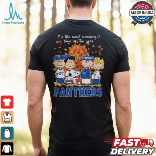 2024 Georgia State Panthers x Peanuts Snoopy Is The Most Wonderful Time Of The Year Shirt