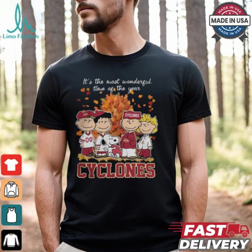 2024 Iowa State Cyclones x Peanuts Snoopy Is The Most Wonderful Time Of The Year Shirt