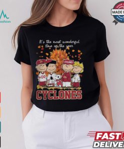 2024 Iowa State Cyclones x Peanuts Snoopy Is The Most Wonderful Time Of The Year Shirt