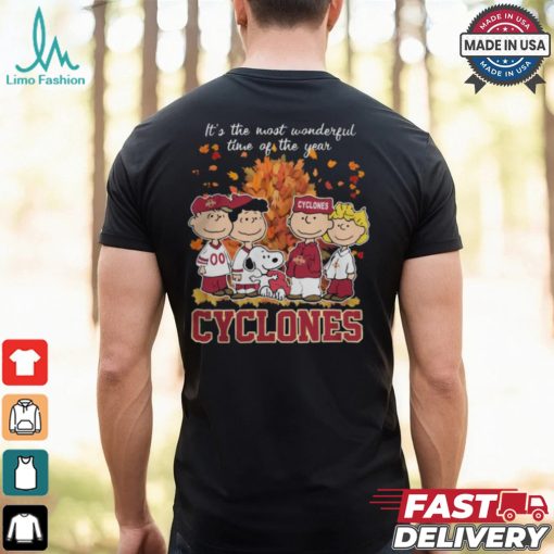 2024 Iowa State Cyclones x Peanuts Snoopy Is The Most Wonderful Time Of The Year Shirt