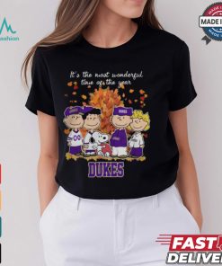 2024 James Madison Dukes x Peanuts Snoopy Is The Most Wonderful Time Of The Year Shirt