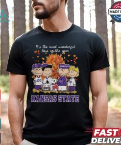 2024 Kansas State Wildcats x Peanuts Snoopy Is The Most Wonderful Time Of The Year Shirt