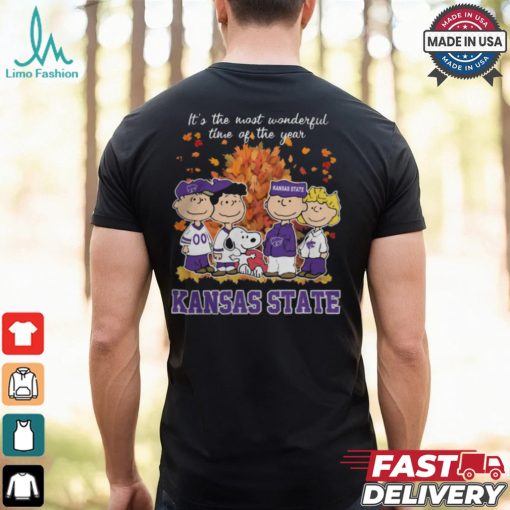 2024 Kansas State Wildcats x Peanuts Snoopy Is The Most Wonderful Time Of The Year Shirt