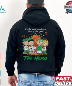 2024 Marshall Thundering Herd x Peanuts Snoopy Is The Most Wonderful Time Of The Year Shirt