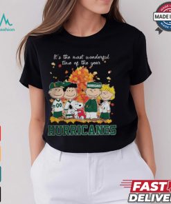 2024 Miami Hurricanes x Peanuts Snoopy Is The Most Wonderful Time Of The Year Shirt