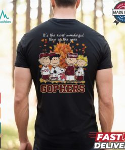 2024 Minnesota Golden Gophers x Peanuts Snoopy Is The Most Wonderful Time Of The Year Shirt, hoodie, sweater, long sleeve and tank top 2024 Minnesota Golden Gophers x Peanuts Snoopy Is The Most Wonderful Time Of The Year Shirt
