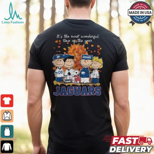 2024 South Alabama Jaguars x Peanuts Snoopy Is The Most Wonderful Time Of The Year Shirt