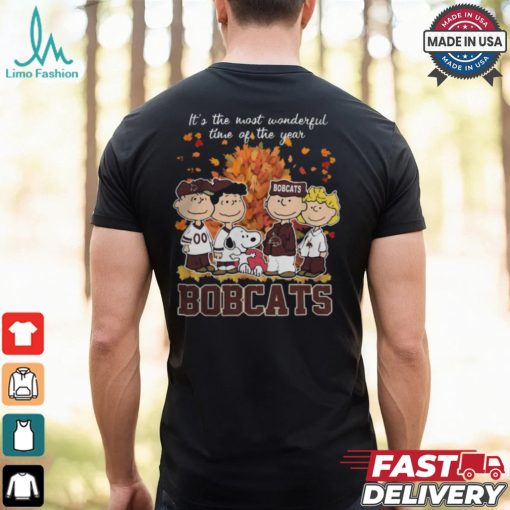 2024 Texas State Bobcats x Peanuts Snoopy Is The Most Wonderful Time Of The Year Shirt