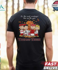 2024 Texas Tech Red Raiders x Peanuts Snoopy Is The Most Wonderful Time Of The Year Shirt