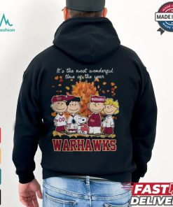 2024 ULM Warhawks x Peanuts Snoopy Is The Most Wonderful Time Of The Year Shirt