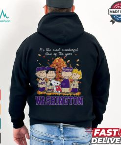 2024 Washington Huskies x Peanuts Snoopy Is The Most Wonderful Time Of The Year Shirt