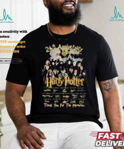 24th Anniversary 2001 2025 Harry Potter Thank You For The Memories T Shirt