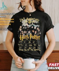 24th Anniversary 2001 2025 Harry Potter Thank You For The Memories T Shirt