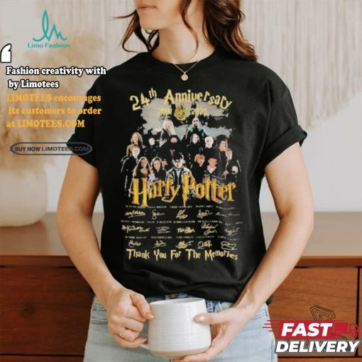 24th Anniversary 2001 2025 Harry Potter Thank You For The Memories T Shirt