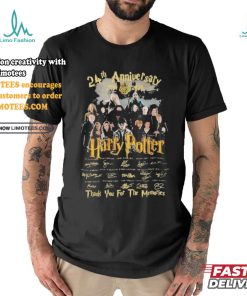 24th Anniversary 2001 2025 Harry Potter Thank You For The Memories T Shirt