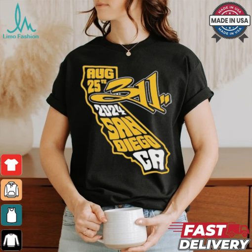 311 At San Diego CA August 25 2024 Tour T shirts
