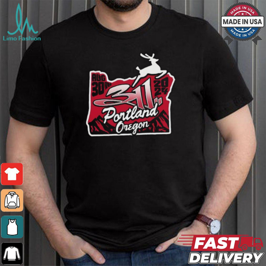 311 Aug 30 2024 McMenamins Historic Edgefield Manor Troutdale, OR Tour Shirt 311 Aug 30 2024 McMenamins Historic Edgefield Manor Troutdale, OR Tour Shirt