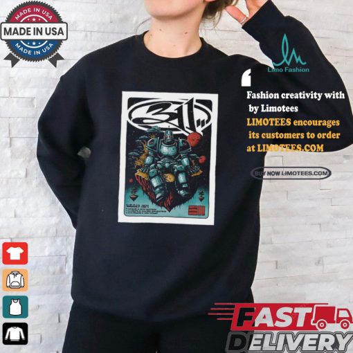 311 Band Red Hat Amphitheater Raleigh North Carolina August 10 2024 Poster shirt