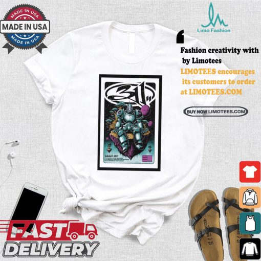 311 on august 13 2024 at firefly distillery show poster shirt