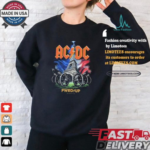 AC DC Pwrd Up Paris 2024 Event shirt