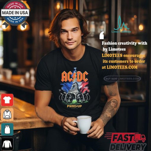 AC DC Pwrd Up Paris 2024 Event shirt