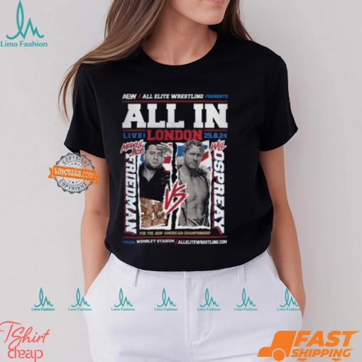 AEW ALL IN 2024 Matchup MJF vs Will Ospreay Shirt