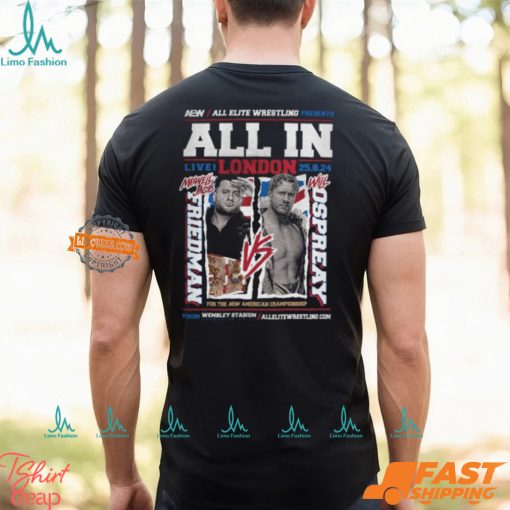 AEW ALL IN 2024 Matchup MJF vs Will Ospreay Shirt