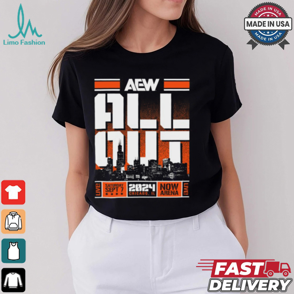 AEW ALL OUT 2024 Skyline Shirt AEW ALL OUT 2024 Skyline Shirt