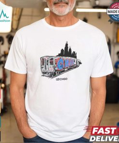 ALLCITY Adult Chicago L Train T Shirt