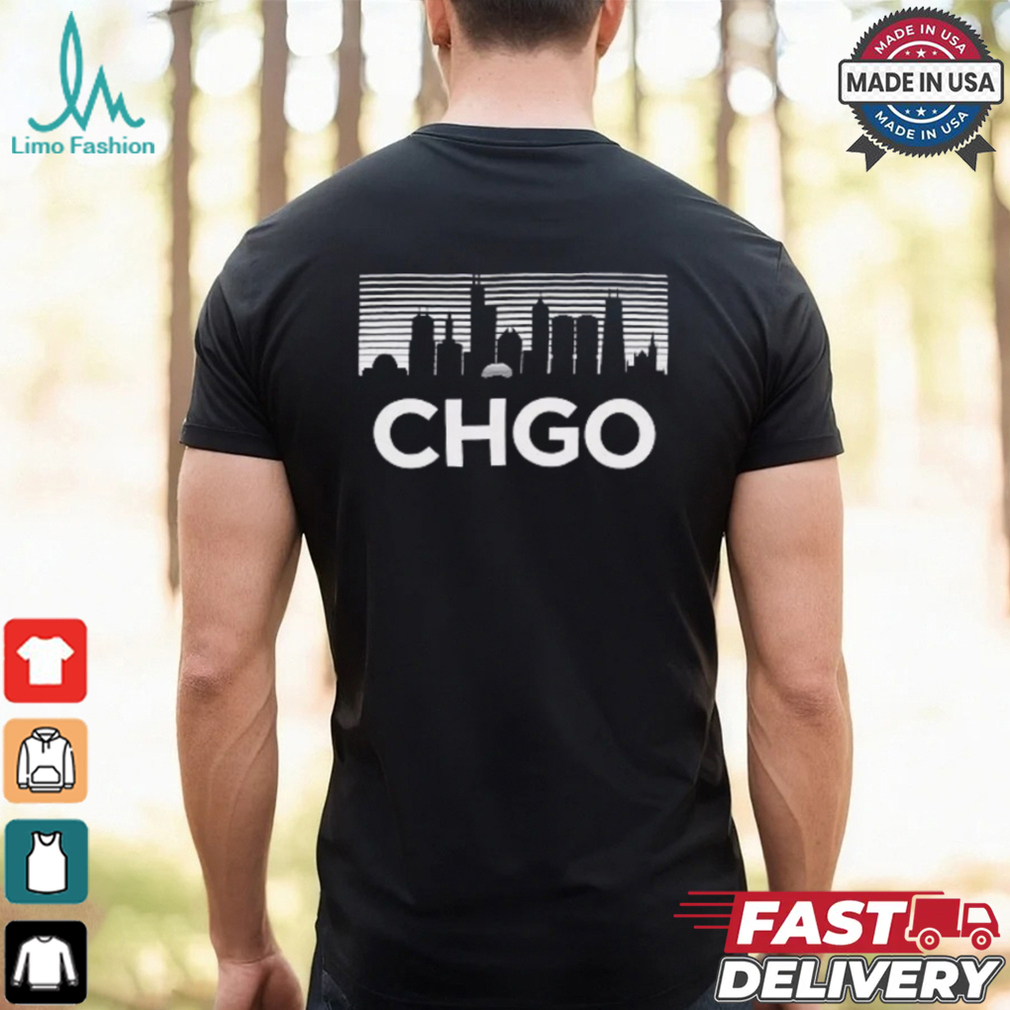 ALLCITY Adult Chicago Skyline Black T Shirt ALLCITY Adult Chicago Skyline Black T Shirt