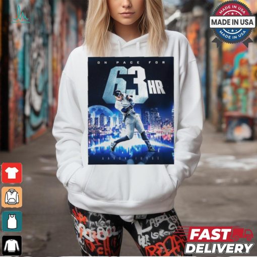 Aaron judge is on pace to break the al home run record shirt