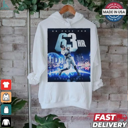 Aaron judge is on pace to break the al home run record shirt